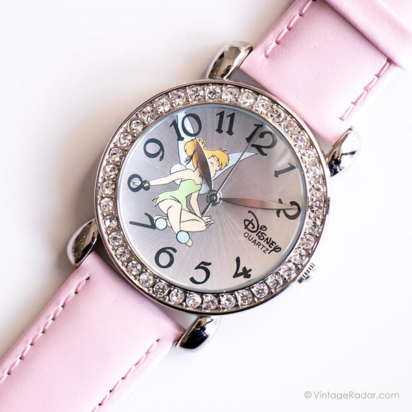 Vintage Large Dial Tinker Bell Watch | Elegant Disney Watch for Her