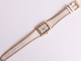 Antiguo Skagen 527sglw femenino reloj | Correa de cuero de estudio reloj