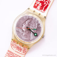 1997 Swatch GK255 Sesterce Watch | في الوقت المناسب نثق في خمر Swatch راقب