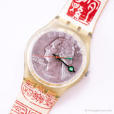1997 Swatch GK255 Sesterce montre | Avec le temps, nous faisons confiance au vintage Swatch montre