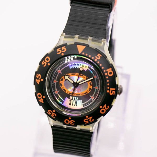 Swatch Scuba Tech immersioni SDK110 orologio | Nero e arancione Swatch Scuba