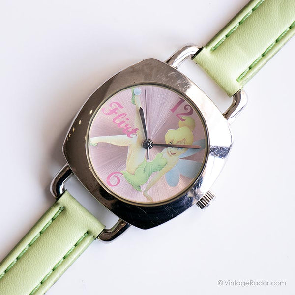 Vintage Disney Rectangular Watch | Special Edition Tinker Bell Seiko