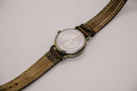 Gelbes Zifferblatt Kathy Ireland Moonphase Uhr | Silberton-Vintage-Uhren