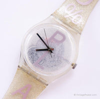 1997 Swatch GK236 100 ٪ ساعة بلاستيكية | 90s التحصيل Swatch ساعة جنت