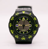 1991 Vintage Swatch Scuba Black Wave SDB102 reloj | Buceo negro swatch