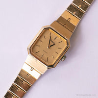 Vintage Pulsar Y580-5269 R0 Watch | Ladies Rectangular Gold-tone Watch