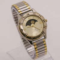 Fase vintage acuet luna reloj | Cuarzo elegante reloj