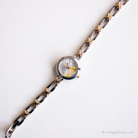 Vintage winzig Tinker Bell Uhr durch Seiko | Rostfreier Stahl Disney Uhr