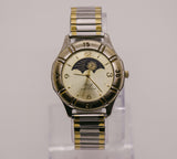 Vintage Acuet Moon Phase Watch | Elegant Moonphase Quartz Watch