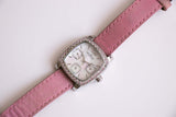 Silberton-Vintage Skagen Uhr Für Frauen mit rosa Edelsteinen
