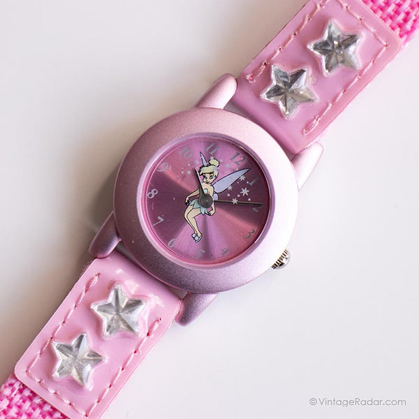 وردي خمر Tinker Bell مشاهدة | ساعة الكوارتز اليابانية Disney