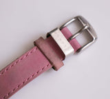 Vintage tono d'argento Skagen Guarda per donne con pietre preziose rosa