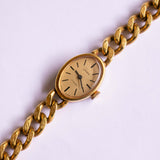 Glashutte de lujo de tono de oro mecánico reloj | 17 Rubis Vintage reloj