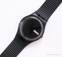 Antiguo Swatch Ventana blanca GB711 reloj | Raro 1988 Swatch Caballero reloj