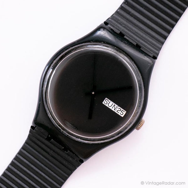 كلاسيكي Swatch ساعة النافذة البيضاء GB711 | نادر 1988 Swatch ساعة جنت