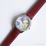 Vintage grand Disney montre Pour elle | Tinker Bell Bracelet floral