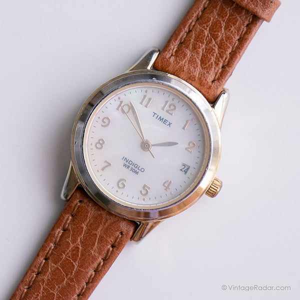 Vintage bicolore Timex Indiglo montre Pour les dames | Timex Le luxe montre