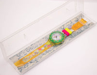 Antiguo Swatch Scuba Uvas marinas SDK105 reloj con original swatch Caja
