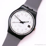 Antiguo Swatch GB413 FIJA reloj | Minimalista retro de los 90 Swatch Caballero reloj