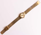 Tono d'oro vintage Skagen Danimarca orologio | Orologio in acciaio inossidabile per lei