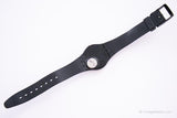 Antiguo Swatch GB743 una vez más reloj | 1999 Blanco y negro Swatch Caballero
