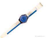 1990 Swatch GB131 TENDER TOO Watch |  Blue 90s Swatch Gent Watch