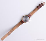 Eleganter Jahrgang Timex Indiglo Uhr | Gold-Ton Timex Datum Uhr