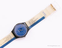 1990 Swatch GB131 tierna también reloj | Azul 90 Swatch Caballero reloj