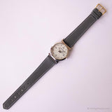 Jahrgang Lorus Büro Uhr | Japan Quarz graues Gurt silberfarben Uhr