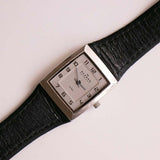 Rectangular Silver-tone Skagen Denmark Steel Watch for Women Vintage