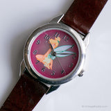 Vintage Pink Tinker Bell Watch for Her | Retro Disney Ladies Watch