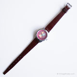 Rosa vintage Tinker Bell reloj para ella | Retro Disney Señoras reloj