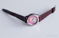 Rosa vintage Tinker Bell reloj para ella | Retro Disney Señoras reloj