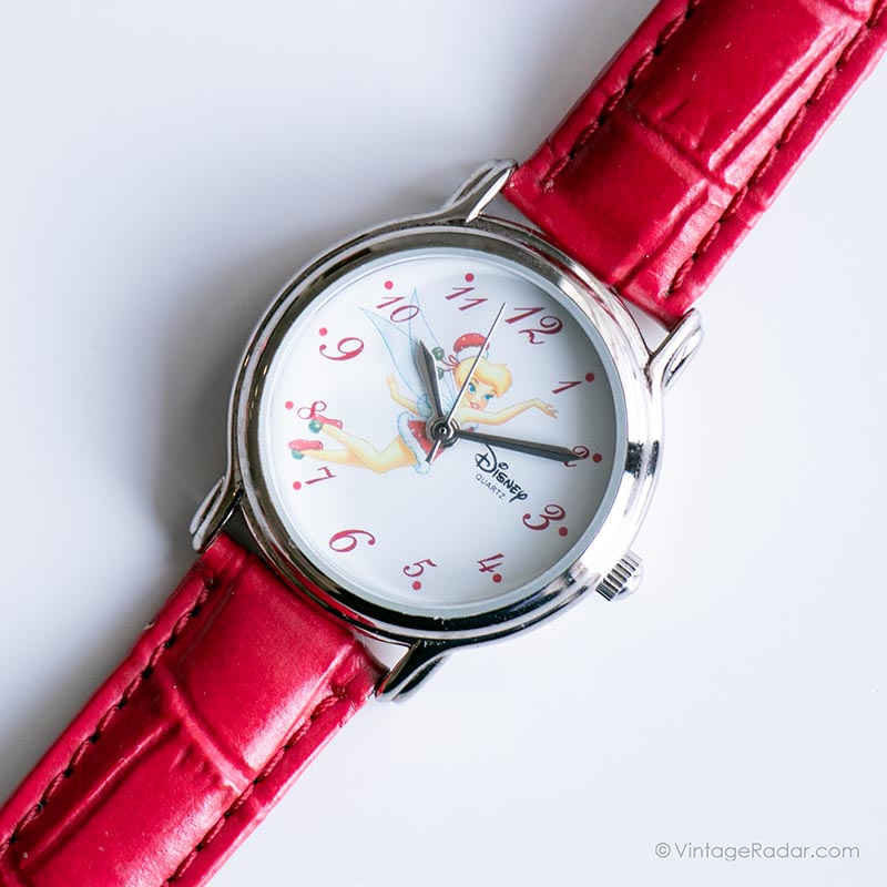 Disney Red Women\'s Watch with Tinker Belle Disney Tinkerbell Christmas Watch Ladies Red Band Special  main image 2