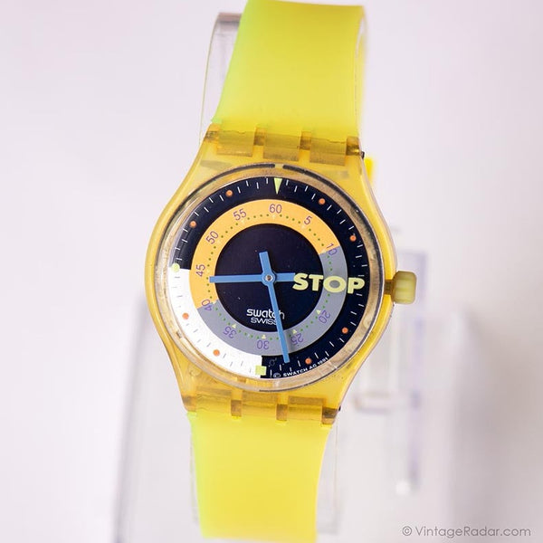 1991 Swatch Break de café SSK100 reloj | Swatch Iniciar parada reloj