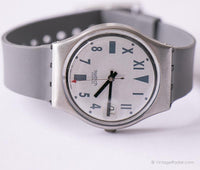 1990 Swatch GX407 Stirling Rush montre | Date classique Swatch montre