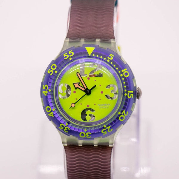 1992 Swatch Scuba SDN103 sprühen Uhr | 90er Jahre Scuba 200 swatch
