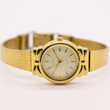 Seltener Gold-Ton-Vintage Citizen 5931-f90885 y Uhr Für Frauen - kleines Handgelenk
