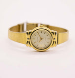 Vintage de tono de oro raro Citizen 5931-F90885 Y reloj para mujeres - muñeca pequeña
