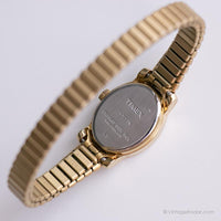 Vintage Gold-Ton-Quarz Uhr für Damen | Elegant Timex Armbanduhr