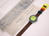 Vintage ▾ Swatch Scuba Spruzza l'orologio SDN103 con scatola e documenti originali