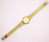 Seltener Gold-Ton-Vintage Citizen 5931-f90885 y Uhr Für Frauen - kleines Handgelenk