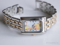 Vintage Two-tone Disney Watch for Her | Elegant Tinker Bell Watch