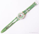 الأخضر 1997 Swatch ساعة ملعقة GK284 مفقودة مع حزام أصلي
