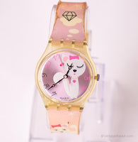2007 Swatch Dulce Cat Ge208 reloj | Rosado Swatch reloj