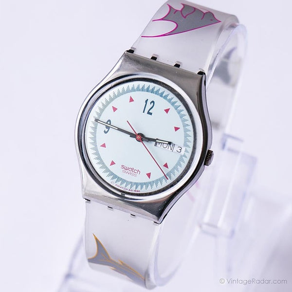 1991 Swatch GX708 une étape montre | Classique des années 90 Swatch montre