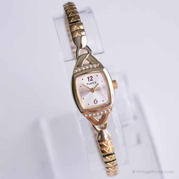 Ancien Timex Robe montre | Gold-ton élégant montre Pour dames