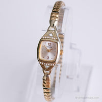 Jahrgang Timex Kleid Uhr | Goldton elegant Uhr für Damen