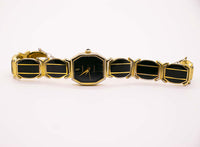 Vintage Black & Gold Orient W A05413-40 B2 Abito orologio per donne
