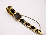 Vintage Black & Gold Orient W A05413-40 B2 Kleid Uhr für Frauen